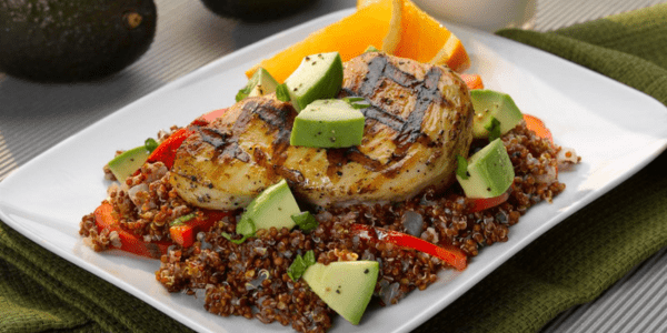 BKCW March 2025 Recipe - Grilled Chicken and Avocado Quinoa Pilaf